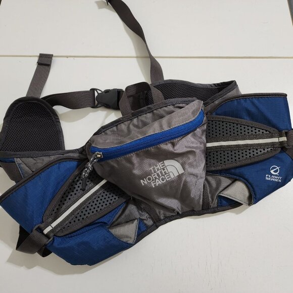 The North Face Vintage Flight Series Blue and Gray Large Fanny Pack